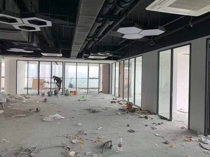 钢铝内置百叶隔断