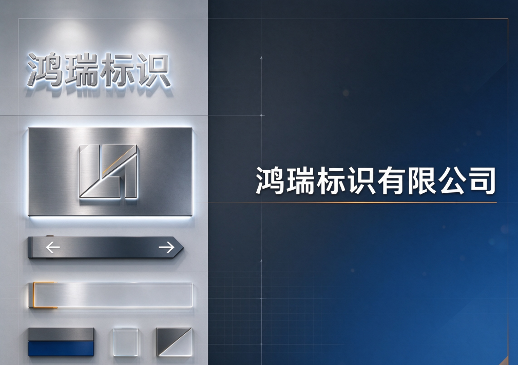 鸿瑞标识 自有工业厂区生产车间