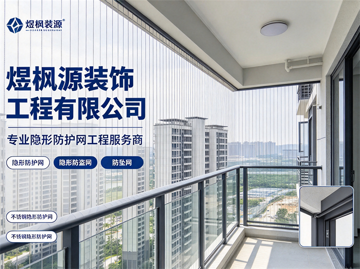 煜枫源装饰 隐形防护网产品应用示意