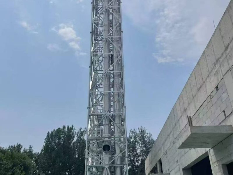 四柱角钢烟囱塔